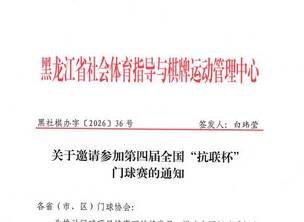 关于邀请参加第四届全国 “ 抗联杯 ” 门球赛的通知