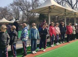 北京石景山区长乐老年门球活动中心少年门球队活动日