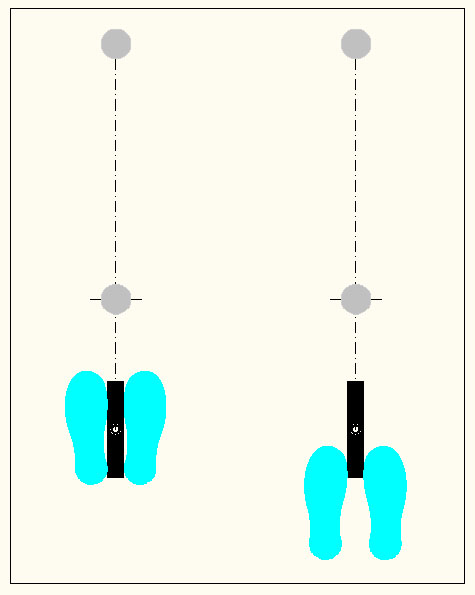 四点双贴撞击�